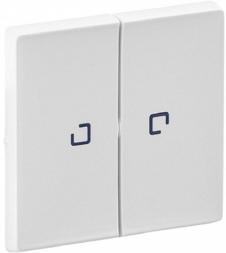 Лицевая панель Legrand Valena Life для 2-кл. выключателя с подсветкой белый фото Лицевая панель Legrand Valena Life для 2-кл. выключателя с подсветкой белый картинка